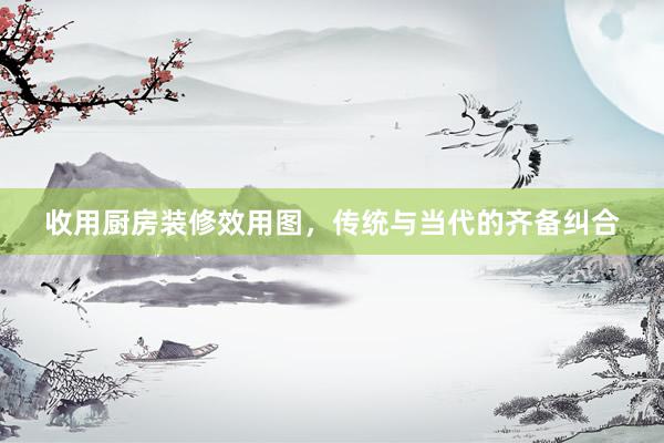 收用厨房装修效用图，传统与当代的齐备纠合